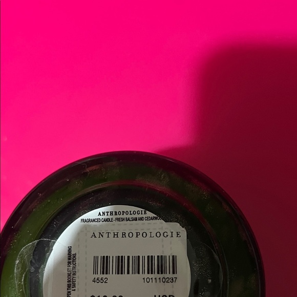 Anthropologie Fresh Balsam Candle with Wooden Lid - Picture 2 of 3